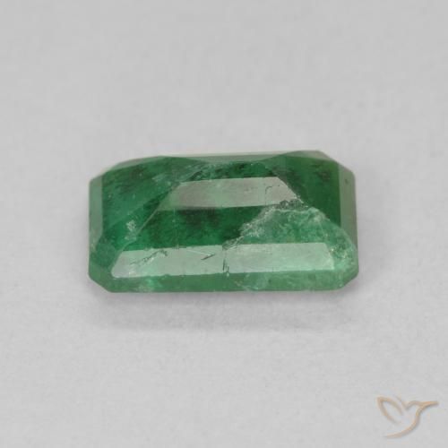 Emerald Gemstone in 7.9 x 4.8 mm Size for Sale, Emerald Stone in Light Green Color