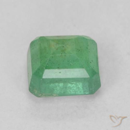 Emerald Gemstone in 5.3 x 4.4 mm Size for Sale, Emerald Stone in Light Green Color