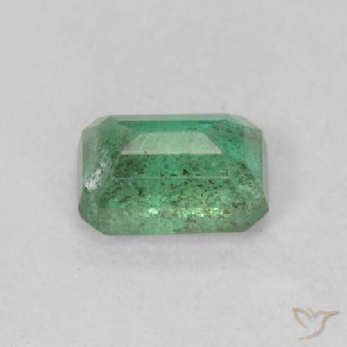 Emerald Gemstone in 6.2 x 4.2 mm Size for Sale, Emerald Stone in Light Green Color