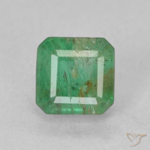 0.72ct Natural Pistachio Green Emerald, Emerald Cut, SI