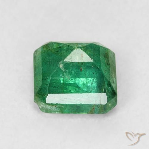Emerald Gemstone in 5 x 5 mm (calibrated) Size for Sale, Emerald Stone in Cool Green Color