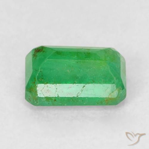 Emerald Gemstone in 6 x 4 mm (calibrated) Size for Sale, Emerald Stone in Yellowish Green Color