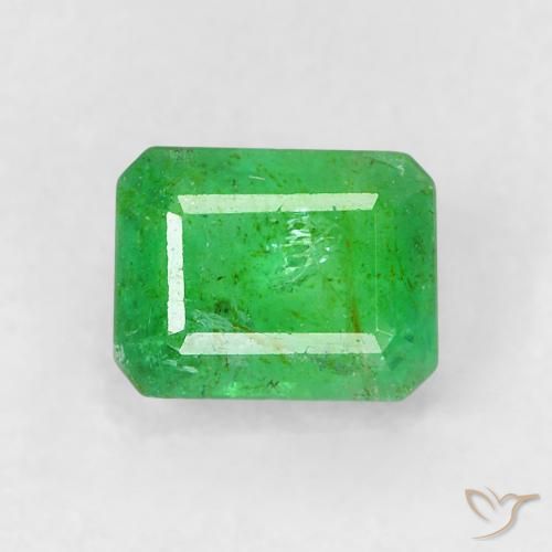 0.5 ct Octagon Cut Emerald, 5.1 x 4 mm From Colombia, Photo A