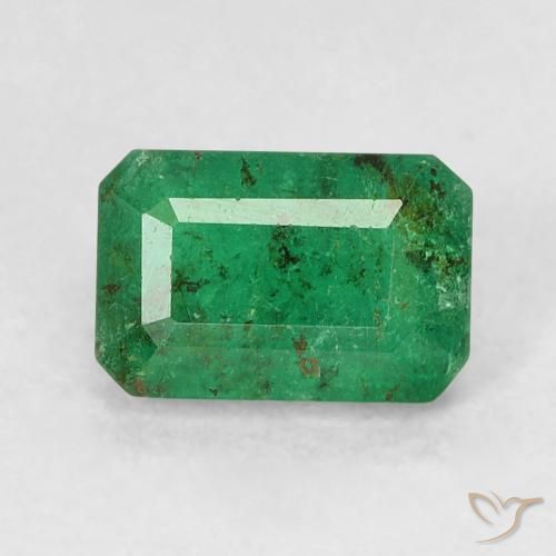 0.71 ct Octagon Cut Emerald, 6.2 x 4.1 mm From Colombia, Photo A