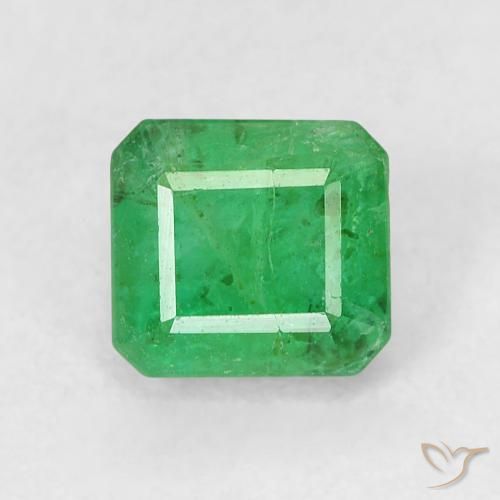 0.72 ct Octagon Cut Emerald, 5.1 x 4.8 mm From Colombia, Photo A