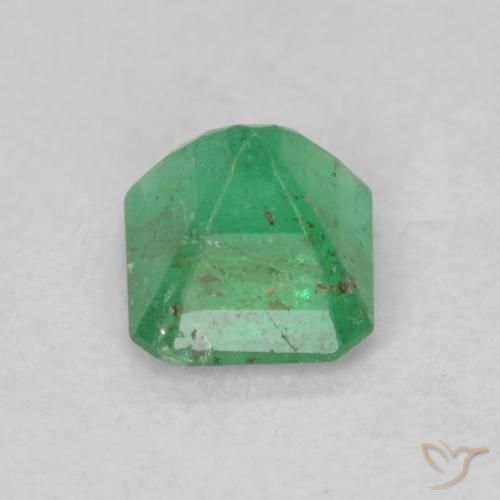 Emerald Gemstone in 4 x 4 mm (calibrated) Size for Sale, Emerald Stone in Bright Green Color