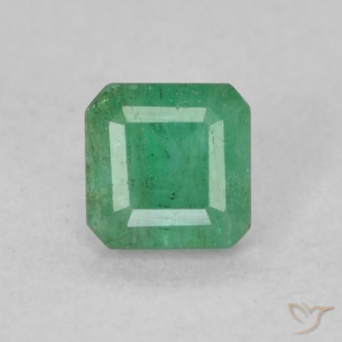 0.33ct Natural Medium Green Emerald, Emerald Cut, SI