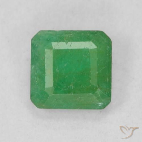 0.42ct Natural Yellowish Green Emerald, Emerald Cut, SI