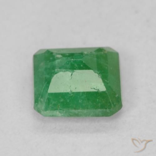 Emerald Gemstone in 4.6 x 4.5 mm Size for Sale, Emerald Stone in Yellowish Green Color