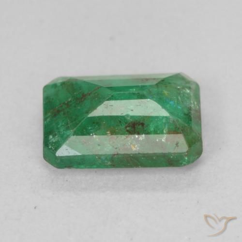 Emerald Gemstone in 7 x 5 mm (calibrated) Size for Sale, Emerald Stone in Medium Green Color