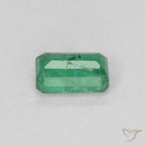 Emerald Gemstone in 5.2 x 3.2 mm Size for Sale, Emerald Stone in Medium light Green Color