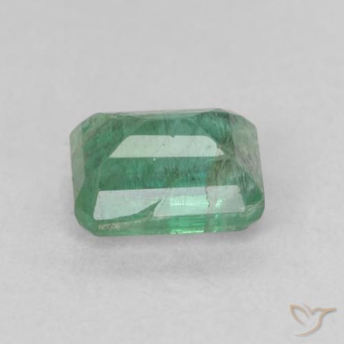 Emerald Gemstone in 6 x 4.6 mm Size for Sale, Emerald Stone in Medium light Green Color