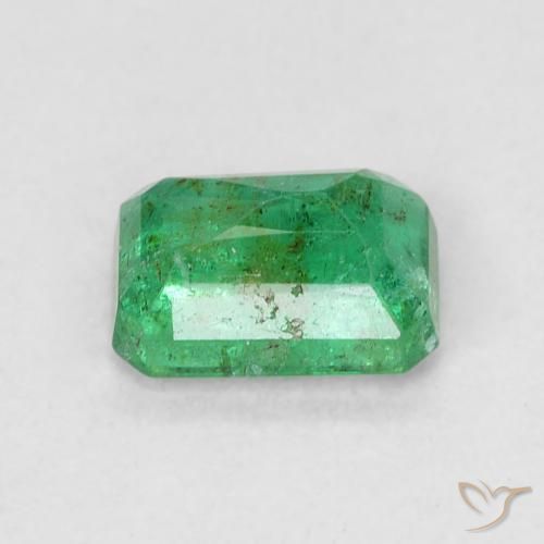 Emerald Gemstone in 6 x 4 mm (calibrated) Size for Sale, Emerald Stone in Light Basil Green Color