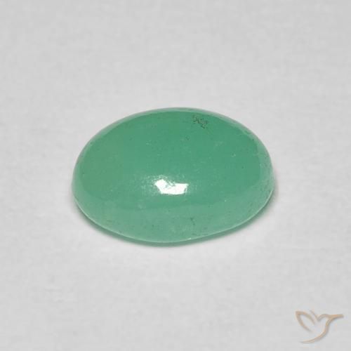 Emerald Gemstone in 7.5 x 5.6 mm Size for Sale, Emerald Stone in Pistachio Green Color