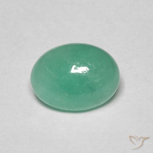 1.10ct Natural Intense Mint Green Emerald, Oval, Translucent