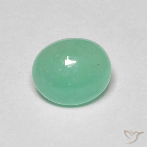 1.06ct Natural Bright Green Emerald, Oval, Translucent