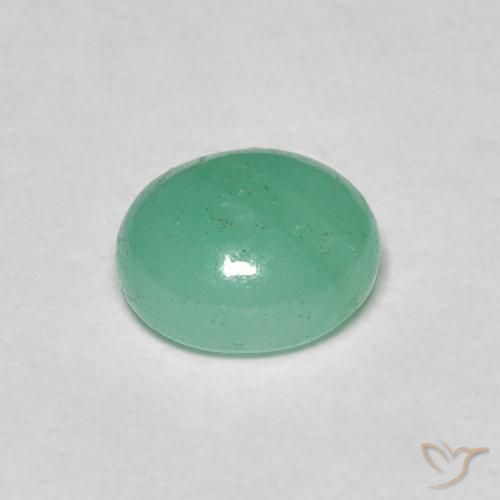 Emerald Gemstone in 6.9 x 5.9 mm Size for Sale, Emerald Stone in Pistachio Green Color