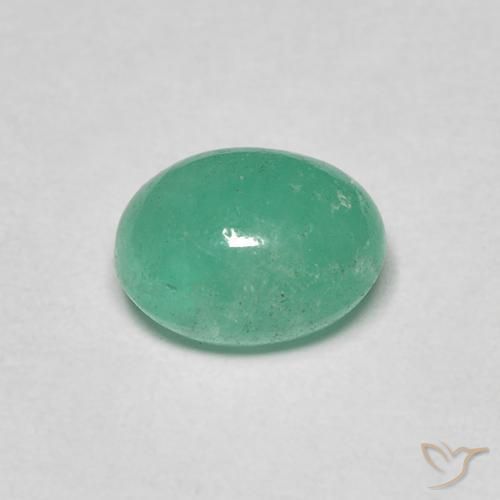 Emerald Gemstone in 7 x 5.9 mm Size for Sale, Emerald Stone in Medium Green Color