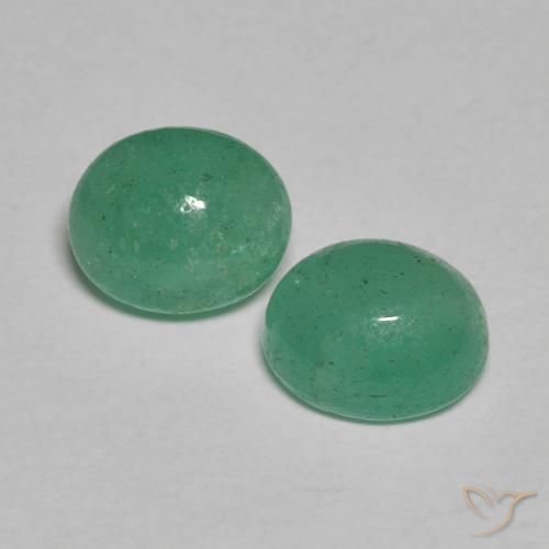 1.42ctw Natural Medium light Green Emerald, Oval, Translucent