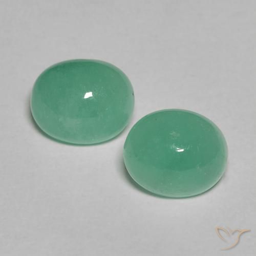 1.63ctw Natural Medium light Green Emerald, Oval, Translucent