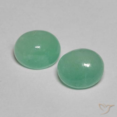 1.41ctw Natural Medium light Green Emerald, Oval, Translucent