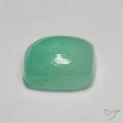 Emerald Gemstone in 6.1 x 5 mm Size for Sale, Emerald Stone in Bright Green Color