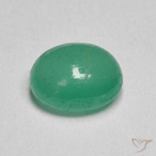 Emerald Gemstone in 6.2 x 5.3 mm Size for Sale, Emerald Stone in Light Green Color