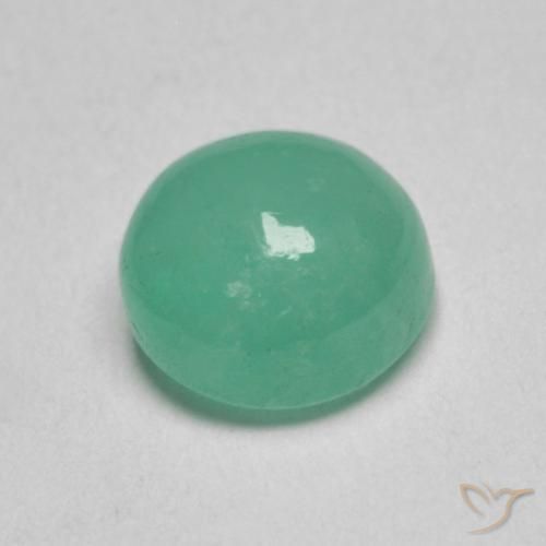 Emerald Gemstone in 6 mm (calibrated) Size for Sale, Emerald Stone in Light Green Color