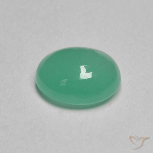 Emerald Gemstone in 6.7 x 5.7 mm Size for Sale, Emerald Stone in Light Green Color