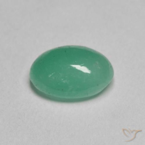 Emerald Gemstone in 7 x 5 mm (calibrated) Size for Sale, Emerald Stone in Light Emerald Green Color