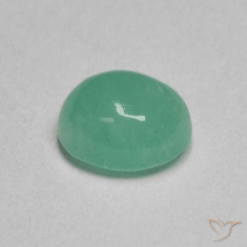 Emerald Gemstone in 5.7 x 4.8 mm Size for Sale, Emerald Stone in Light Green Color