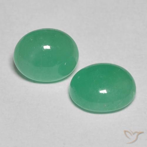 1.49ctw Natural Light Green Emerald, Oval, Translucent