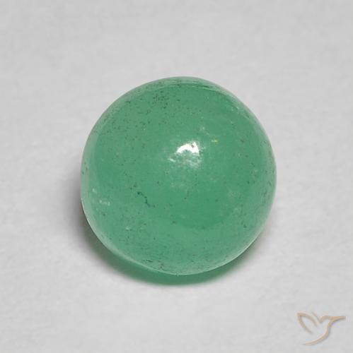 0.86 ct Round Cabochon Emerald, 5.7 mm From Colombia, Photo A