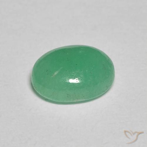 Emerald Gemstone in 7.5 x 5.7 mm Size for Sale, Emerald Stone in Light Green Color