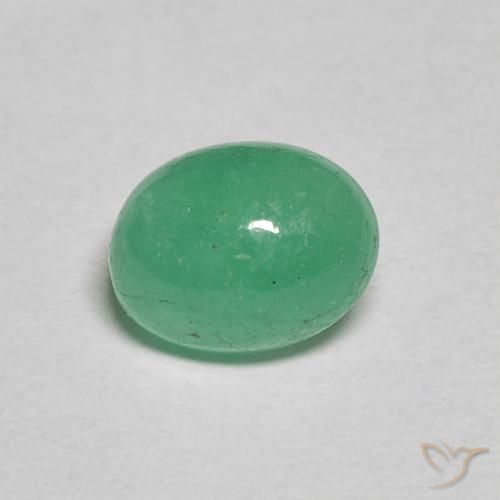 1.08ct Natural Clover Green Emerald, Oval, Translucent
