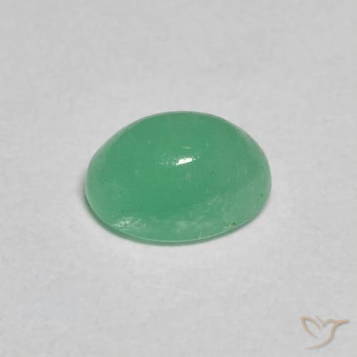 Emerald Gemstone in 6.1 x 4.5 mm Size for Sale, Emerald Stone in Fern Green Color