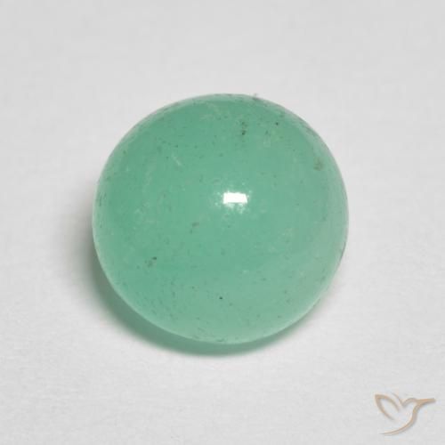 1.81 ct Green Emerald Stone, Natural Emerald in Round Cabochon Shape for Sale