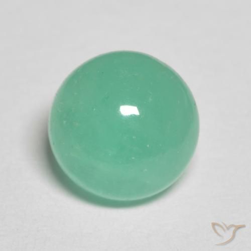 1.80 ct Green Emerald Stone, Natural Emerald in Round Cabochon Shape for Sale
