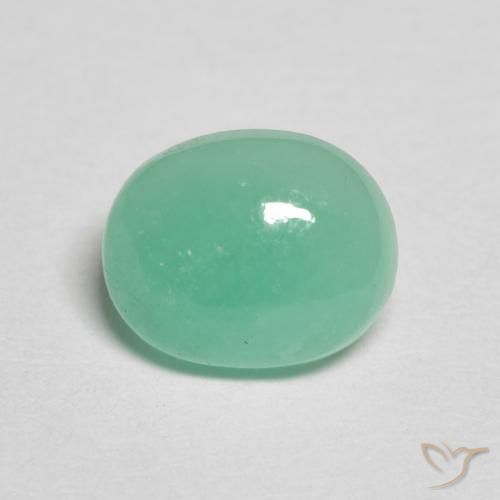 1.12ct Natural Intense Mint Green Emerald, Oval, Translucent