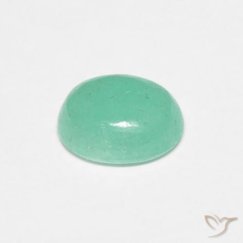 Emerald Gemstone in 6.3 x 5.1 mm Size for Sale, Emerald Stone in Light Green Color