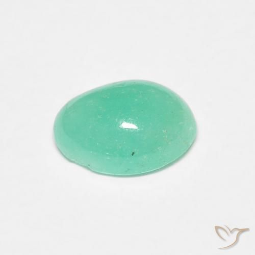 Emerald Gemstone in 7 x 5 mm (calibrated) Size for Sale, Emerald Stone in Light Green Color