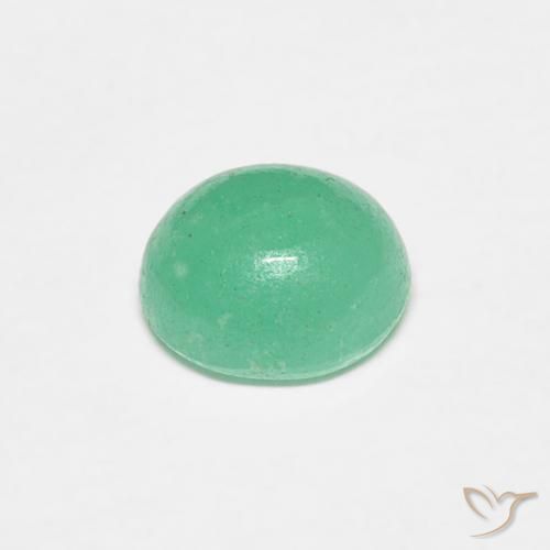 Emerald Gemstone in 6 x 5.1 mm Size for Sale, Emerald Stone in Pistachio Green Color