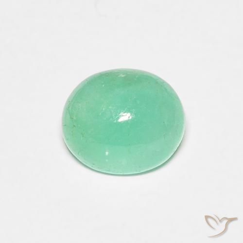 0.77ct Natural Bright Green Emerald, Oval, Translucent, Photo A