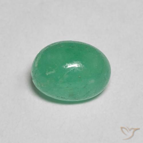 0.96ct Natural Light Green Emerald, Oval, Translucent