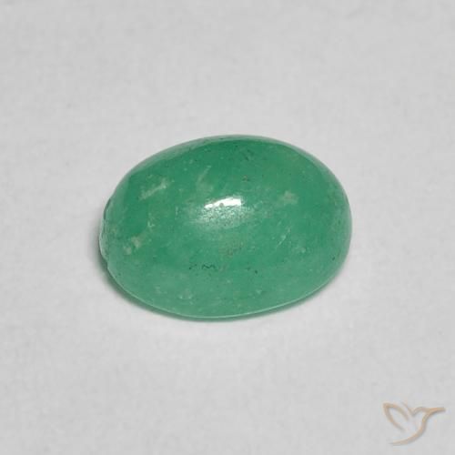 Emerald Gemstone in 7 x 5 mm (calibrated) Size for Sale, Emerald Stone in Light Green Color