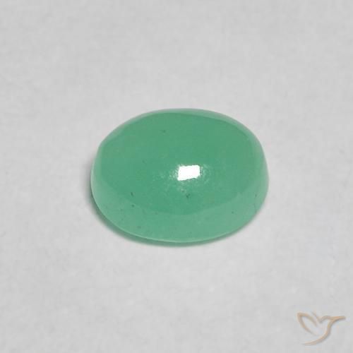 Emerald Gemstone in 5.3 x 4.3 mm Size for Sale, Emerald Stone in Medium Green Color