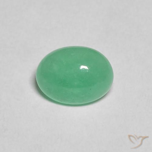 0.91ct Natural Mint Green Emerald, Oval, Translucent