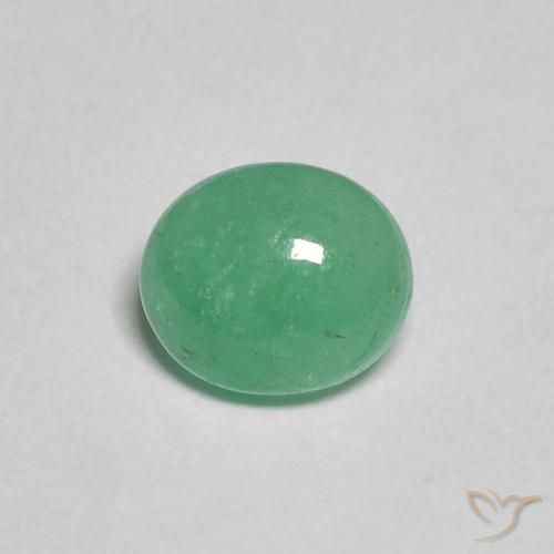 0.95ct Natural Mint Green Emerald, Oval, Translucent