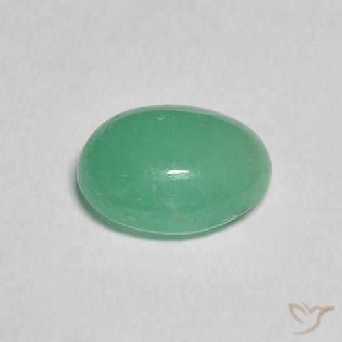 Emerald Gemstone in 9 x 7 mm (calibrated) Size for Sale, Emerald Stone in Fern Green Color