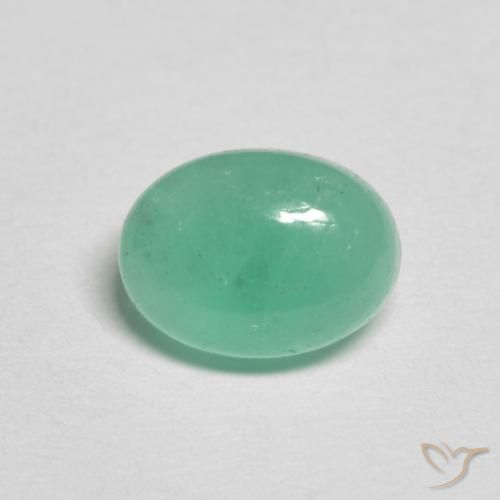 1.20ct Natural Bright Green Emerald, Oval, Translucent